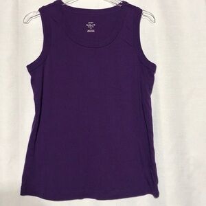CJ Banks Purple Sleeveless Top